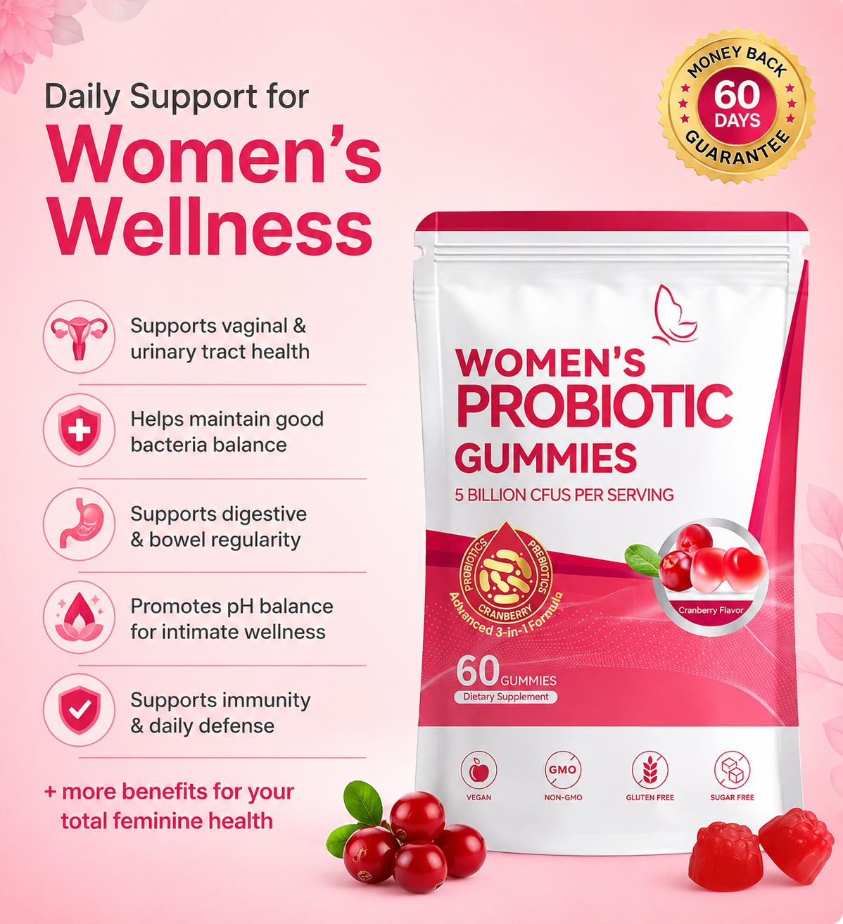 Florelle Women's Probiotics Gummies